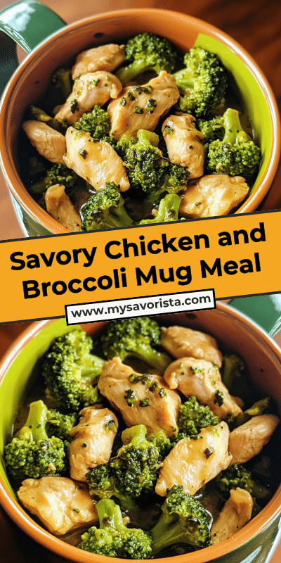 Savory Chicken and Broccoli Mug Meal