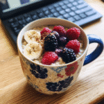 How to make Berry Banana Oatmeal Mug — key cooking step
