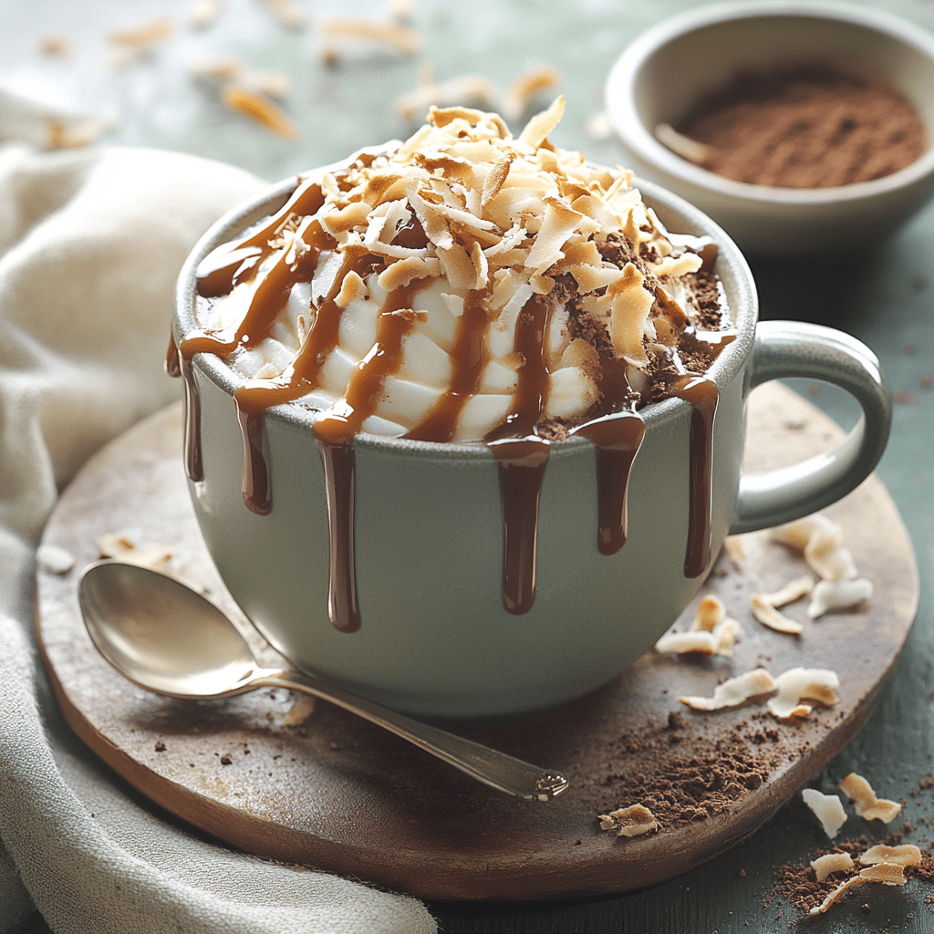 Caramel Coconut Mocha Mug Drink — restaurant-quality recipe photo