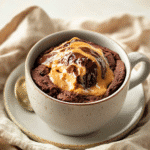 How to make Chocolate Peanut Butter Mug Brownie — key cooking step