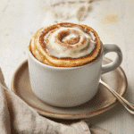 How to make Cinnamon Roll Mug Pancake — key cooking step