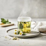 How to make Herbal Rejuvenating Green Tea Infusion — key cooking step