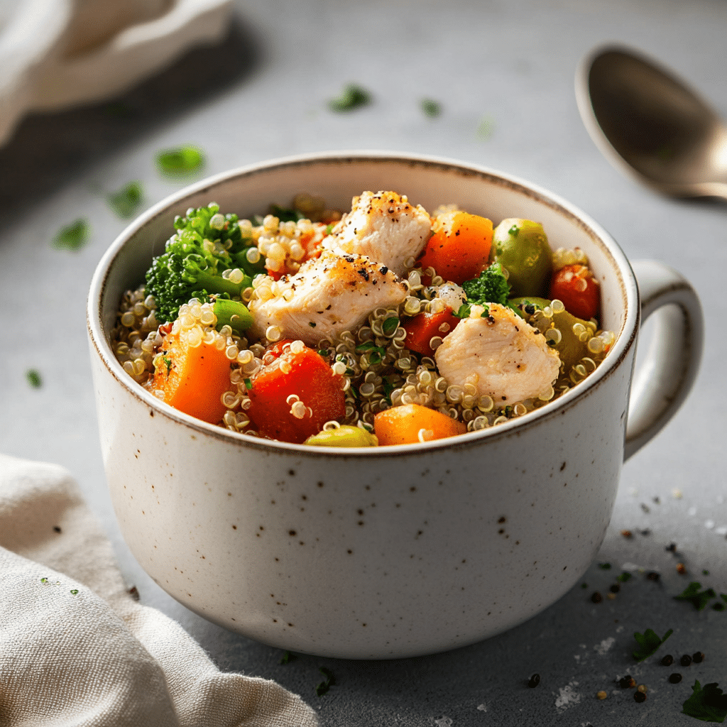 High-Protein Chicken & Quinoa Mug Bake — restaurant-quality recipe photo