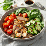 How to make High-Protein Chicken and Quinoa Power Bowl for New Year Reset — key cooking step
