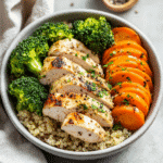 How to make High-Protein Chicken Quinoa Power Bowl — key cooking step