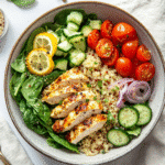 How to make High-Protein Chicken Quinoa Power Bowls for a New Year Reset — key cooking step