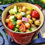 How to make Mediterranean Chickpea Salad Mug — key cooking step