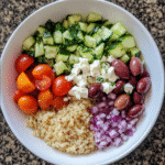 How to make Mediterranean Quinoa Power Bowl — key cooking step