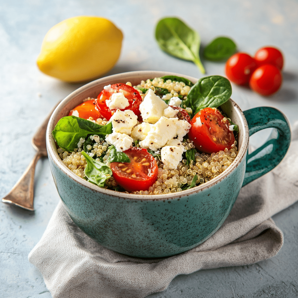 Mediterranean Quinoa Veggie Mug — restaurant-quality recipe photo