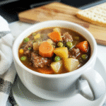 How to make Savory Beef and Vegetable Mug Stew — key cooking step