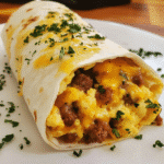 How to make Savory Breakfast Burrito Meal Prep — key cooking step