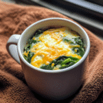 How to make Savory Breakfast Egg and Spinach Mug — key cooking step