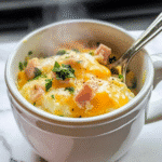 How to make Savory Breakfast Egg Mug — key cooking step