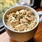 How to make Savory Chicken and Rice Mug Meal — key cooking step
