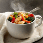 How to make Savory Chicken and Vegetable Mug Stir-Fry — key cooking step