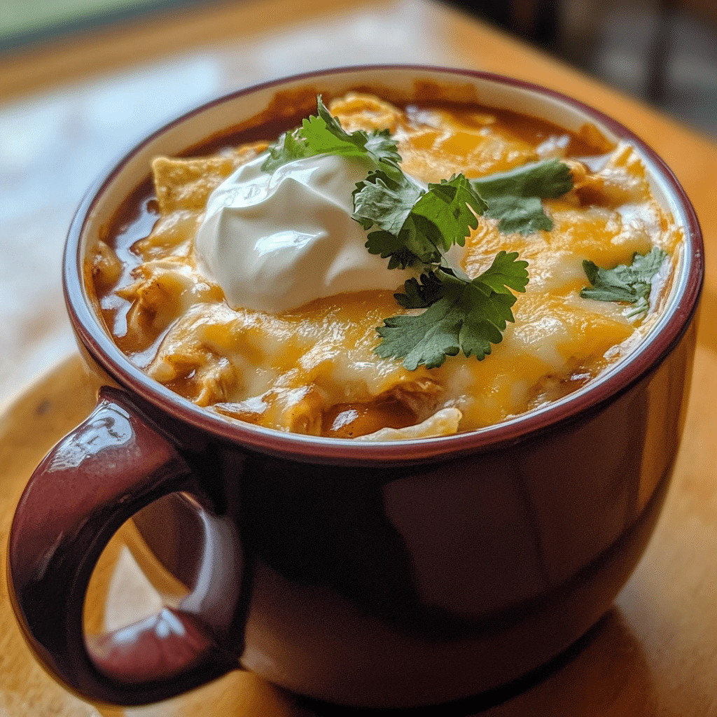 Savory Chicken Enchilada Mug Meal — restaurant-quality recipe photo