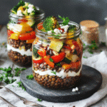 How to make Savory Lentil Veggie Meal Prep Jars — key cooking step