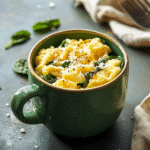 How to make Savory Spinach and Cheese Breakfast Mug — key cooking step