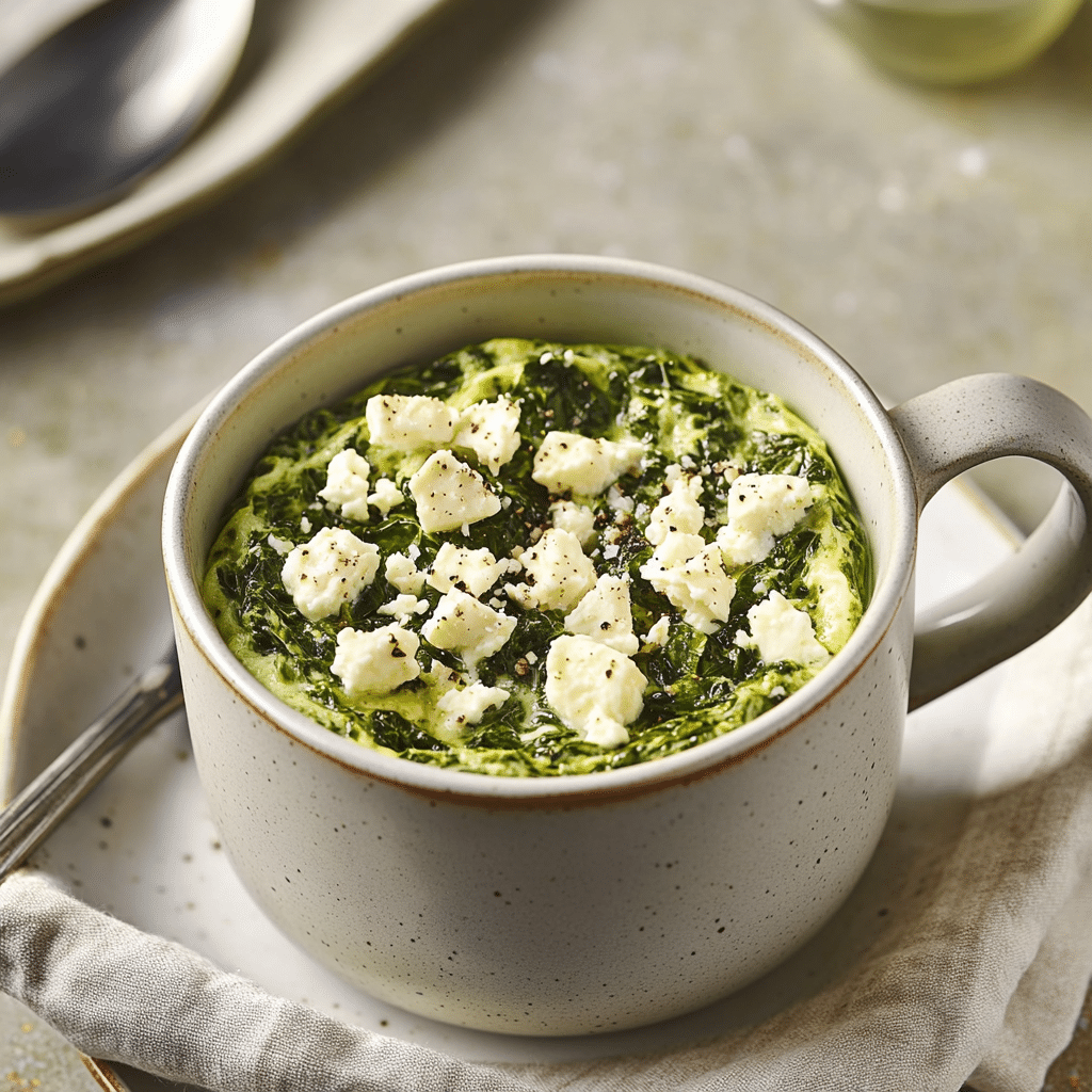 Savory Spinach and Feta Mug Omelet — restaurant-quality recipe photo