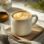 How to make Spiced Caramel Latte Mug Brew — key cooking step