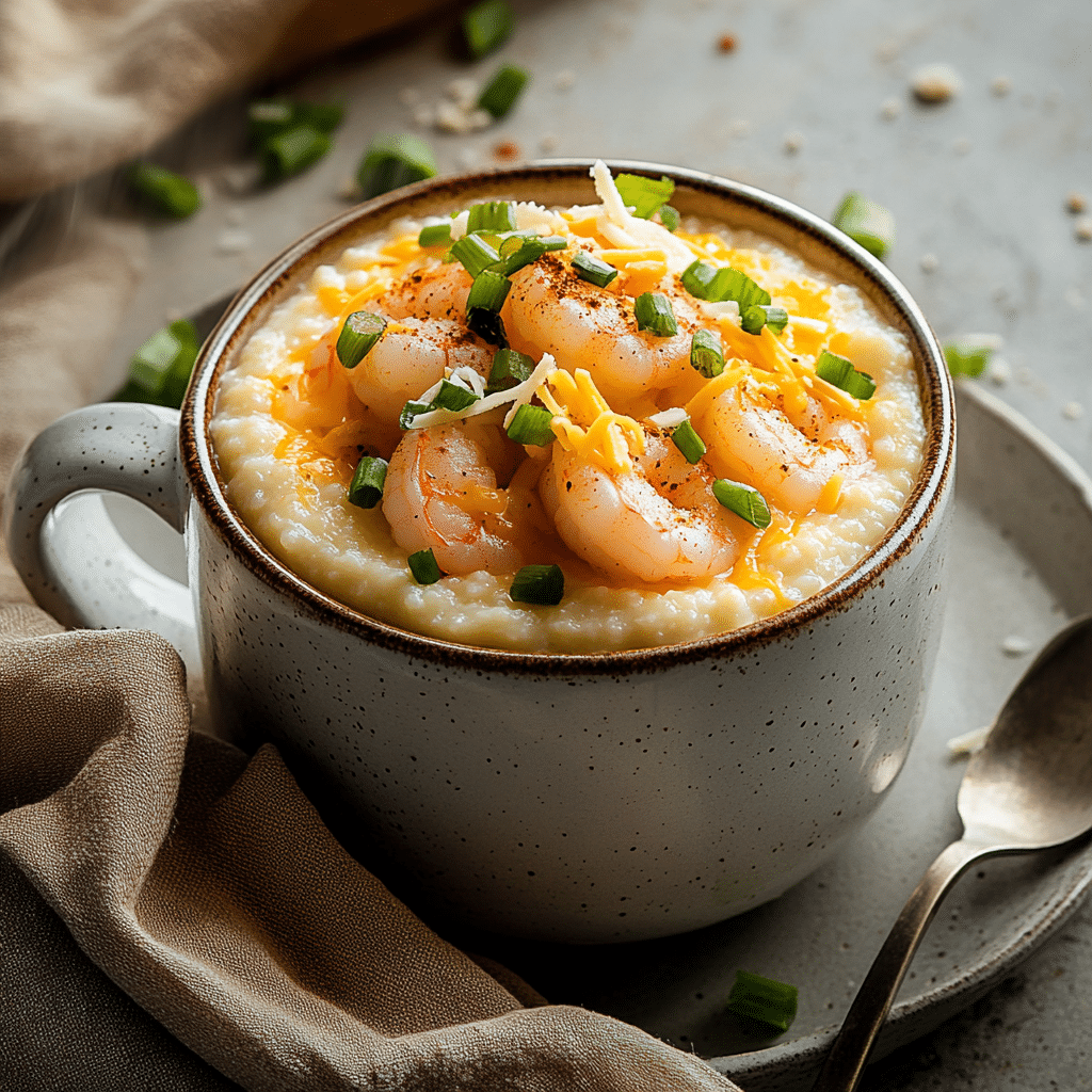 Spicy Shrimp and Grits Mug Meal — restaurant-quality recipe photo