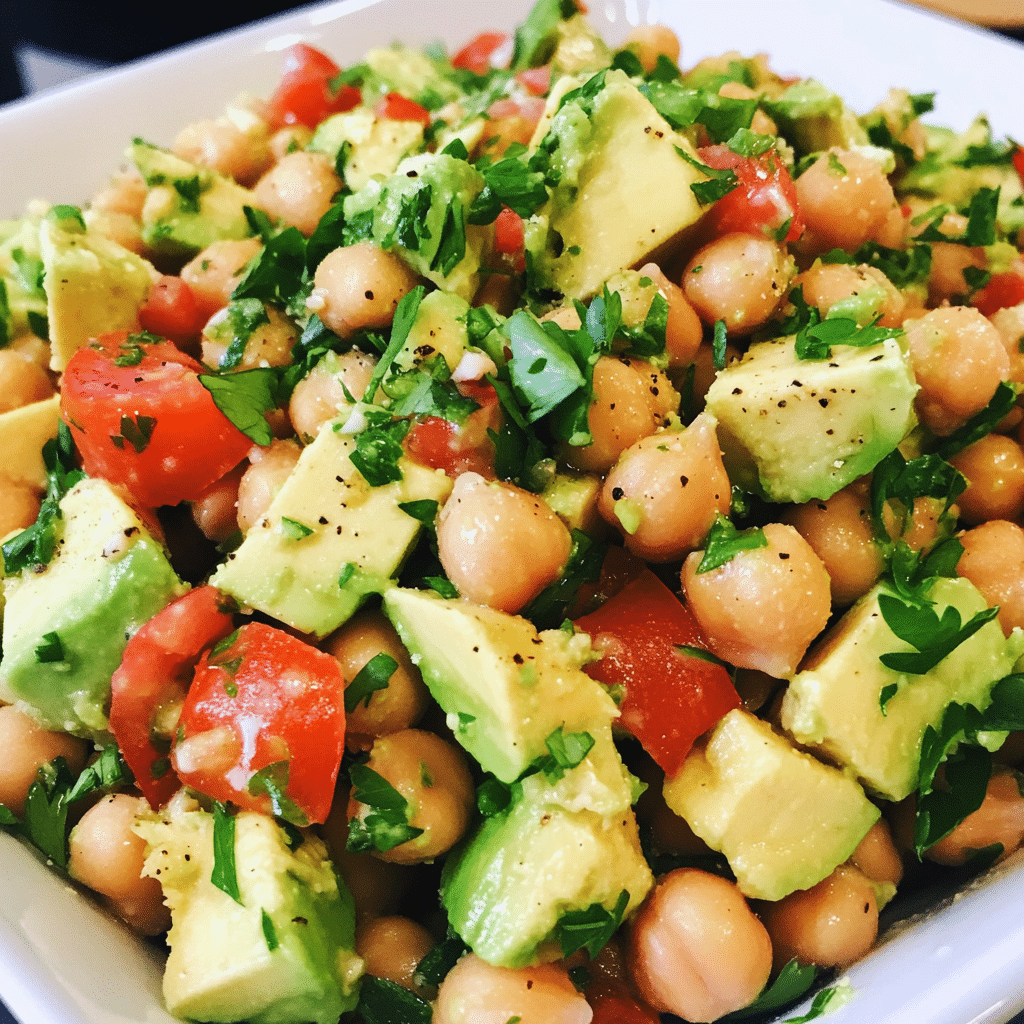Zesty Avocado Chickpea Salad — restaurant-quality recipe photo