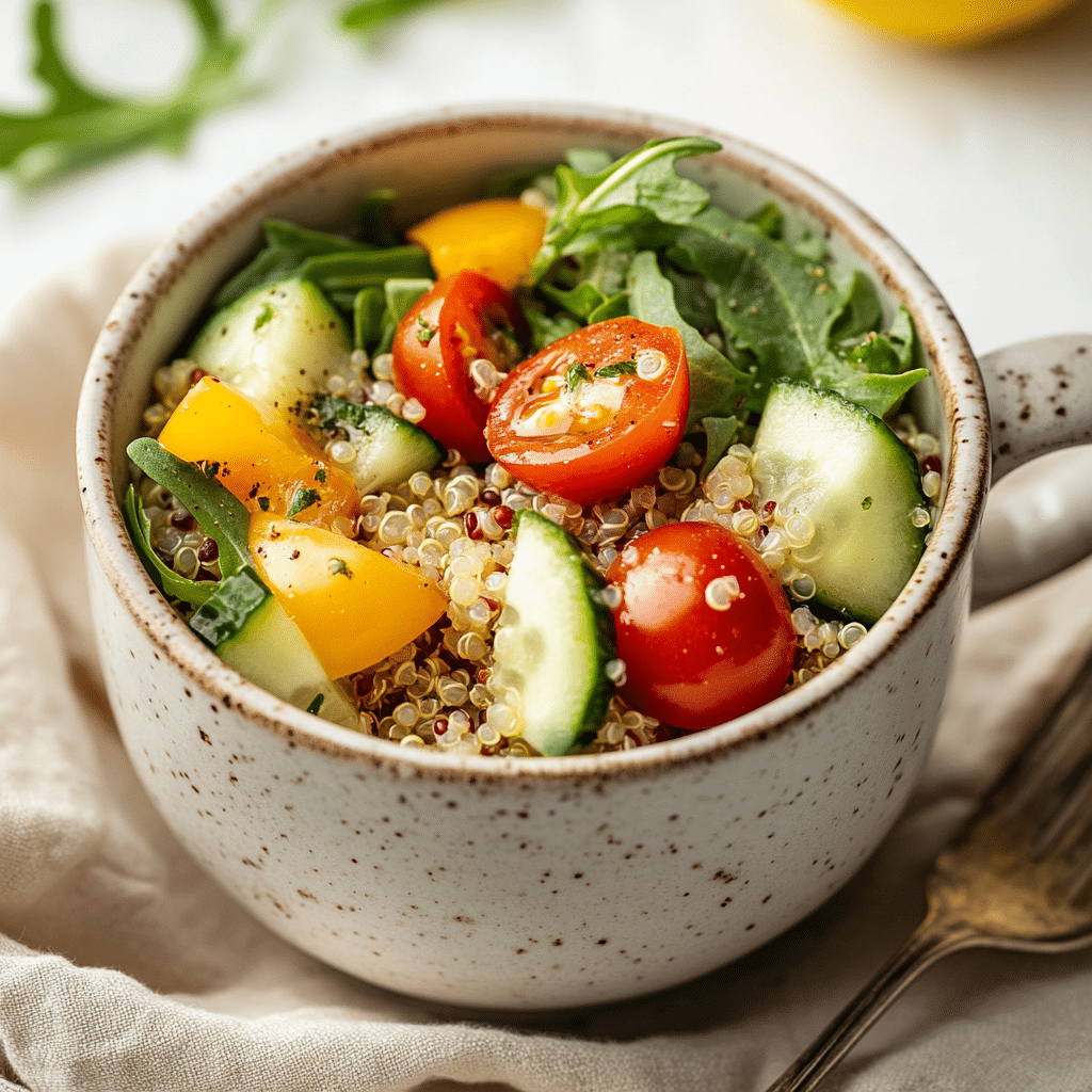 Zesty Lemon Herb Quinoa Mug Salad — restaurant-quality recipe photo