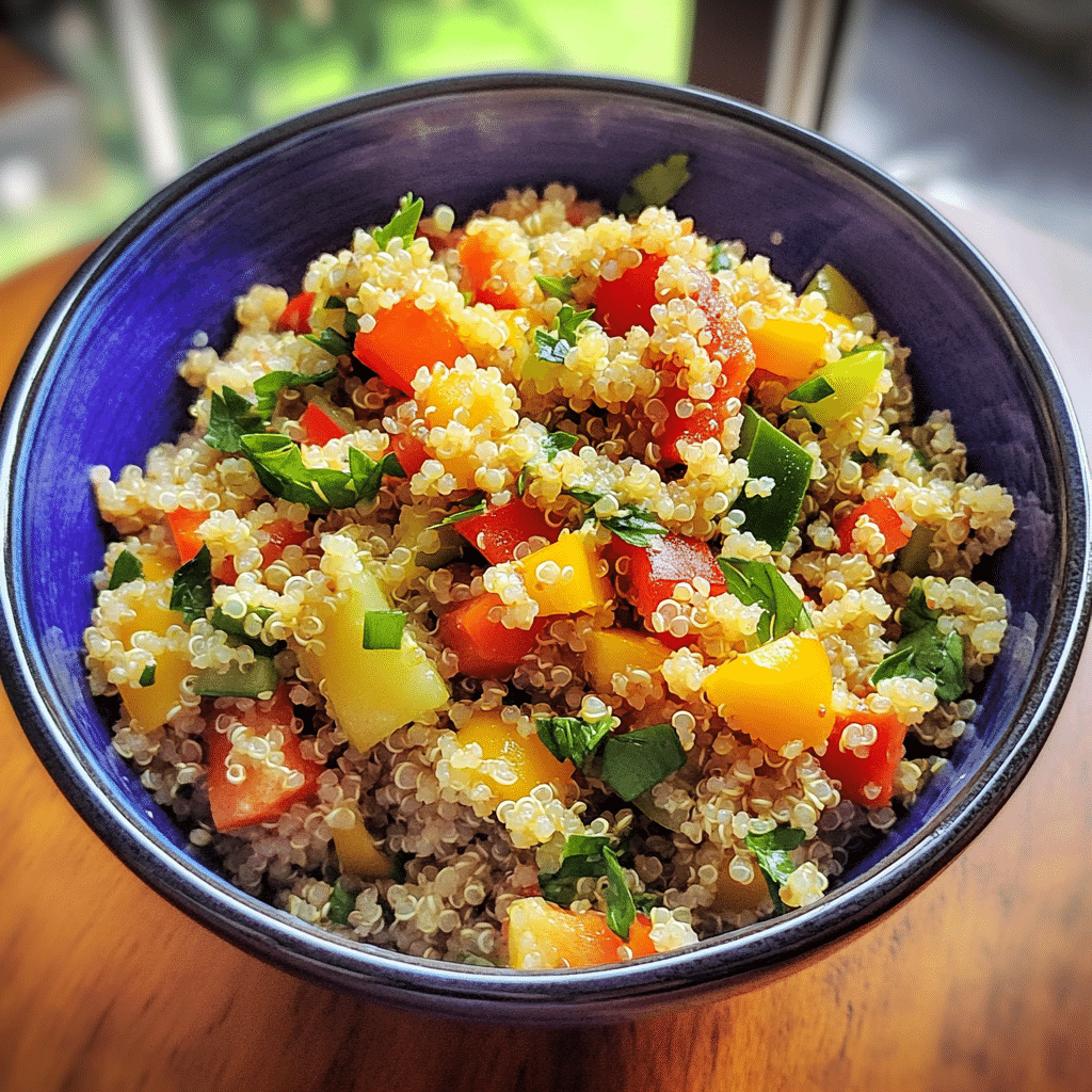 zesty quinoa salad with lemon vinaigrette — restaurant-quality recipe photo