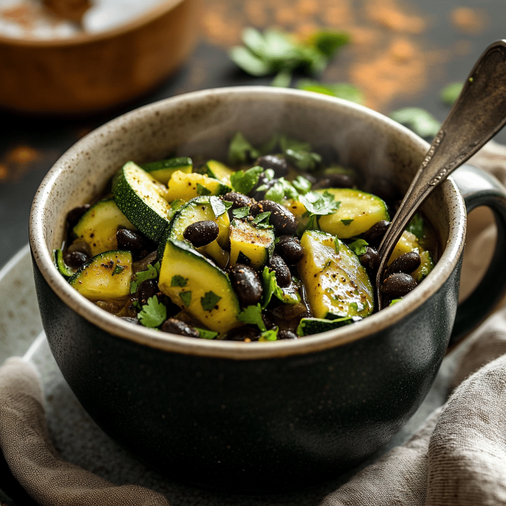 Zucchini and Black Bean Mug Stir-Fry — restaurant-quality recipe photo