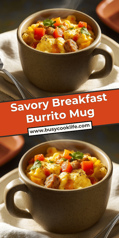 Savory Breakfast Burrito Mug