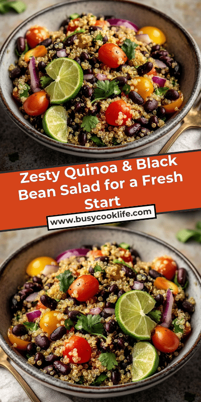 Zesty Quinoa & Black Bean Salad for a Fresh Start