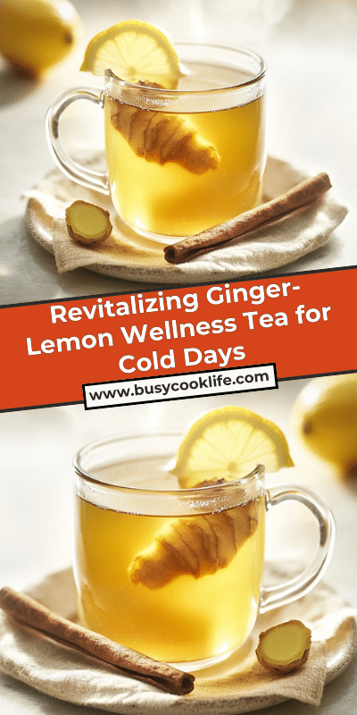 Revitalizing Ginger-Lemon Wellness Tea for Cold Days