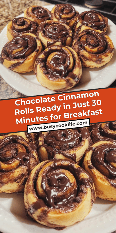 Chocolate Cinnamon Rolls Ready in Just 30 Minutes for Breakfast
