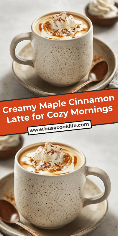Creamy Maple Cinnamon Latte for Cozy Mornings