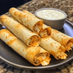How to make Buffalo Chicken Taquitos for a Quick and Tasty Snack — key cooking step