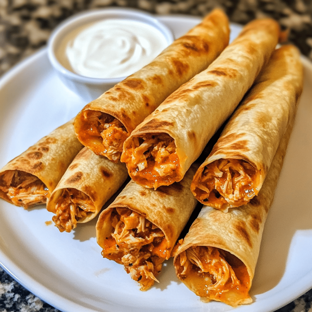 Buffalo Chicken Taquitos for a Quick and Tasty Snack — restaurant-quality recipe photo