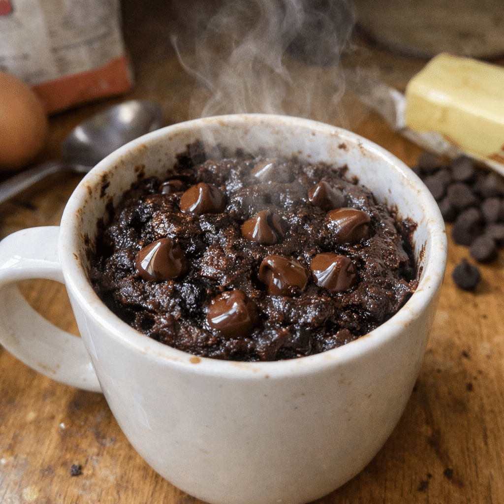 Decadent Chocolate Chip Mug Brownie — restaurant-quality recipe photo