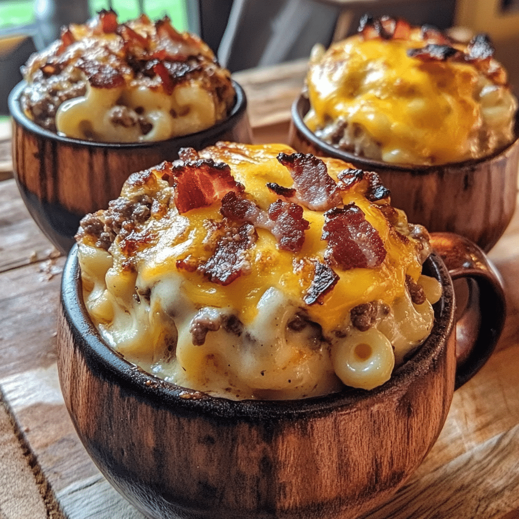 Garlic Butter Bacon Mac Cheeseburger Onion Bombs — restaurant-quality recipe photo