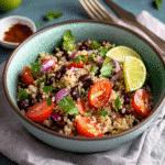 How to make Zesty Quinoa & Black Bean Salad for a Fresh Start — key cooking step