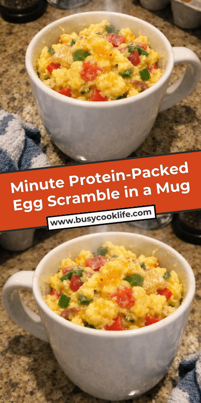 Minute Protein-Packed Egg Scramble in a Mug