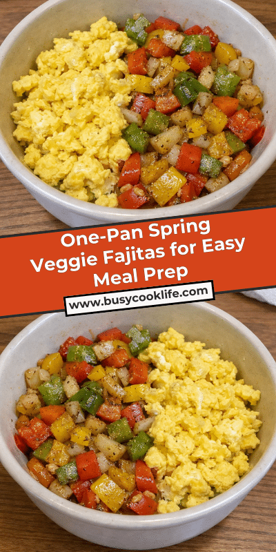 One-Pan Spring Veggie Fajitas for Easy Meal Prep