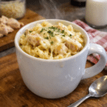 How to make Cheesy Chicken Alfredo Mug Meal in Just 10 Minutes — key cooking step