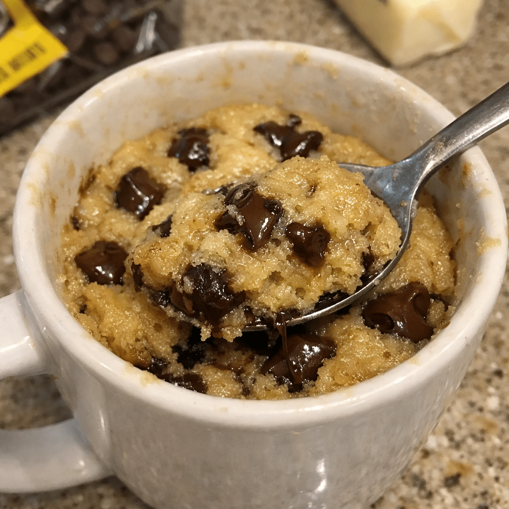 Chocolate Chip Mug Cookie Recipe Ready in 90 Seconds — restaurant-quality recipe photo