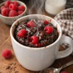 How to make Decadent Raspberry Chocolate Mug Cake in 5 Minutes — key cooking step