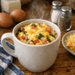 How to make Minute Protein-Packed Egg Scramble in a Mug — key cooking step