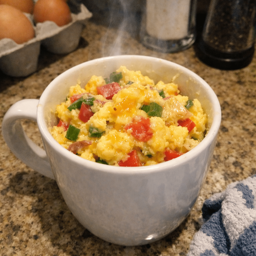 Minute Protein-Packed Egg Scramble in a Mug — restaurant-quality recipe photo