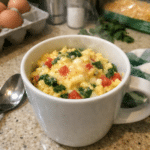 How to make Quick Protein-Packed Egg Mug Scramble — key cooking step