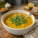 How to make Soothing Turmeric Ginger Wellness Soup — key cooking step